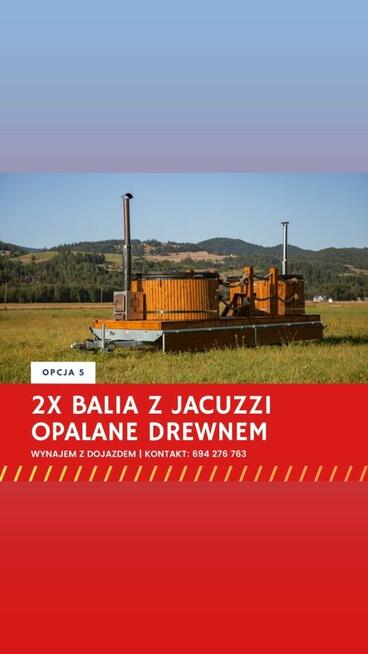 Mobilne Jacuzzi Balia zamów dowieziemy na miejsce!