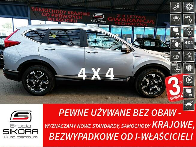 Honda CR-V HYBRID 4x4 2,0 184km 3Lata GWARANCJA I-wł Kraj Bezwyp LED ACC Skóra