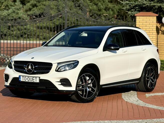 Mercedes GLC 220 AMG Pakiet Night 4Matic Salon PL Bezwypadkowy Biała Perła Super Stan