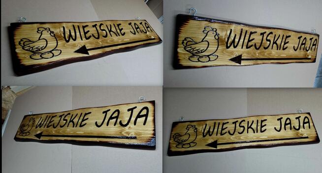 GRAWER NA DREWNIE napisy na desce szyld tablica deska logo