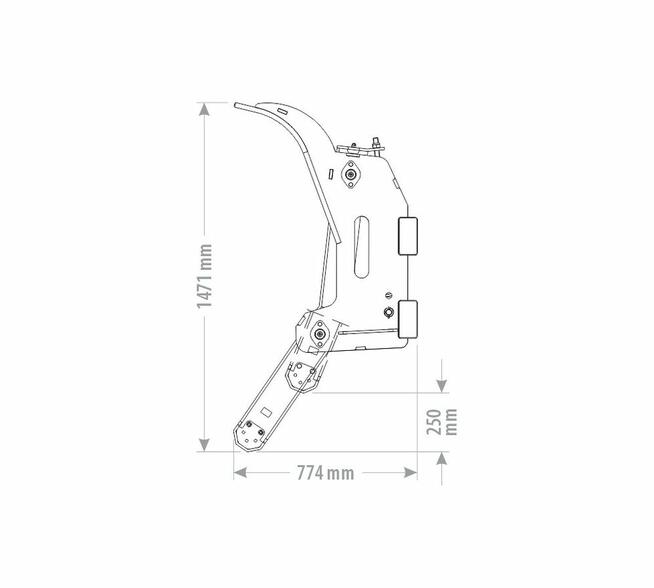 ZGRABIARKA DO GAŁĘZI BRONA LEŚNA - PROFILOWANA RAMA