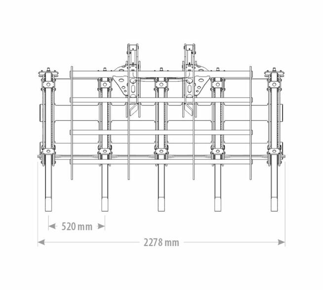 ZGRABIARKA DO GAŁĘZI BRONA LEŚNA Z DOCISKIEM