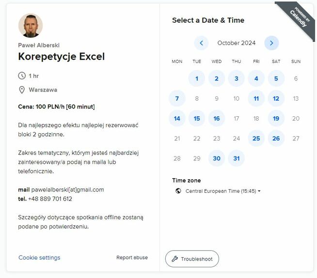 Excel - Korepetycje, Lekcje, Kursy od Podstaw