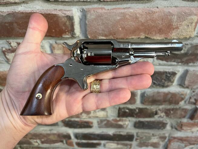 Rewolwer 1863 Remington Pocket Brass Nickel .31