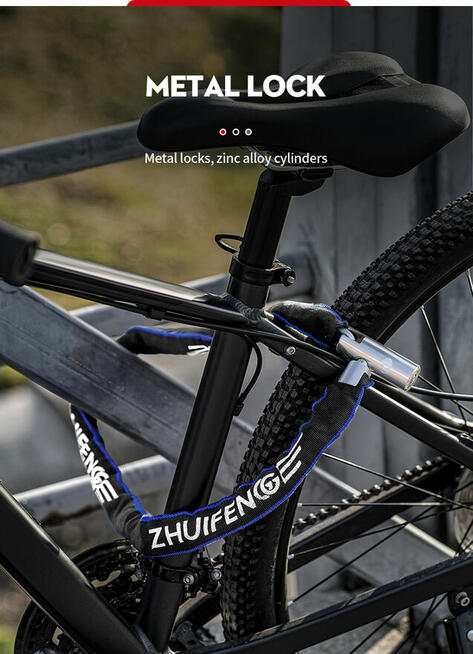 Blokada Rowerowa Łańcuchowa przeciw kradzieży Nowa Mocna