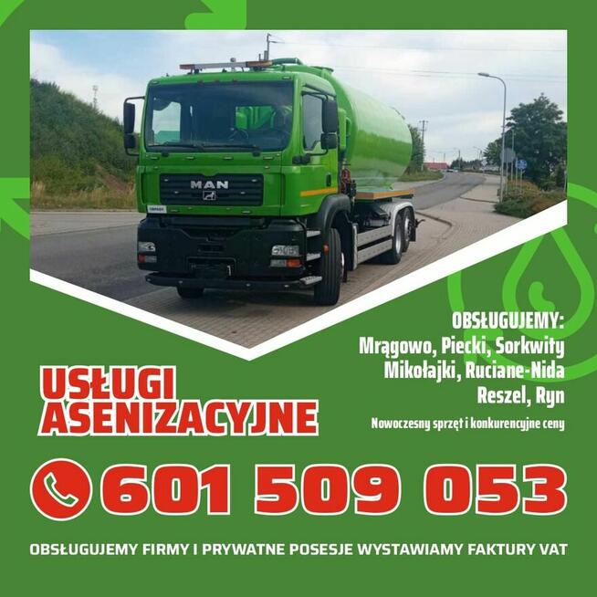 Wywóz szamba Mrągowo, Mikołajki Sorkwity, Reszel