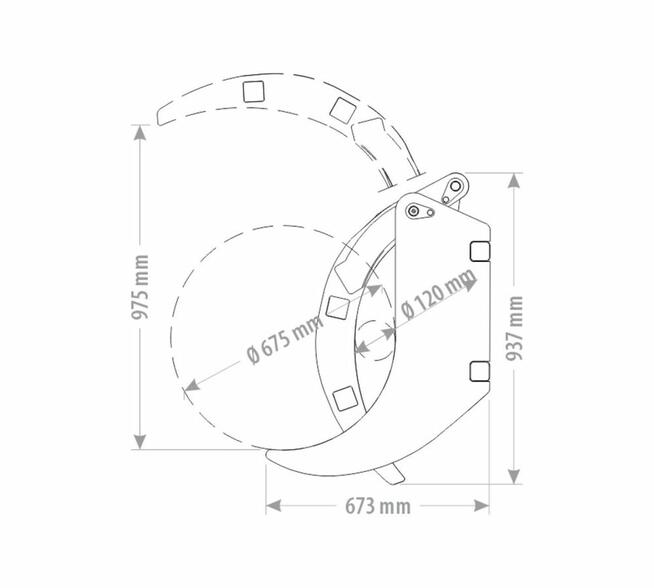 CHWYTAK DO DREWNA JEDNORAMIENNY