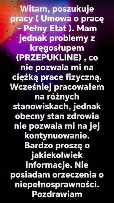 Poszukuję Pracy przy Ręcznym Zamiataniu