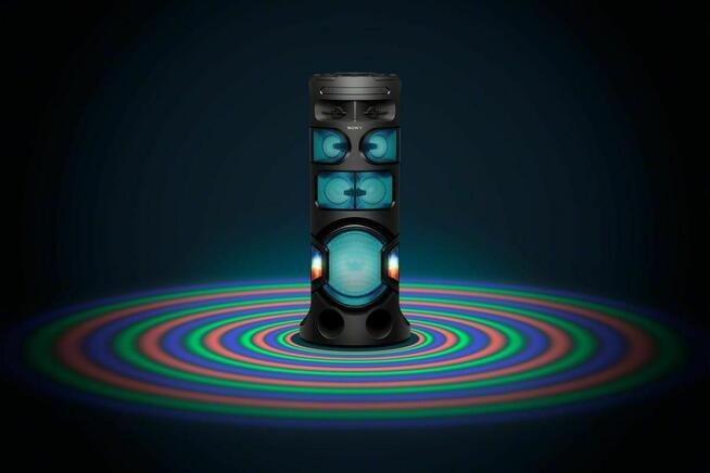 Nagłośnienie głośnik kolumna mobilna bluetooth oświetlenie