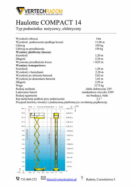 wynajem podnośniki spalinowe, elektryczne
