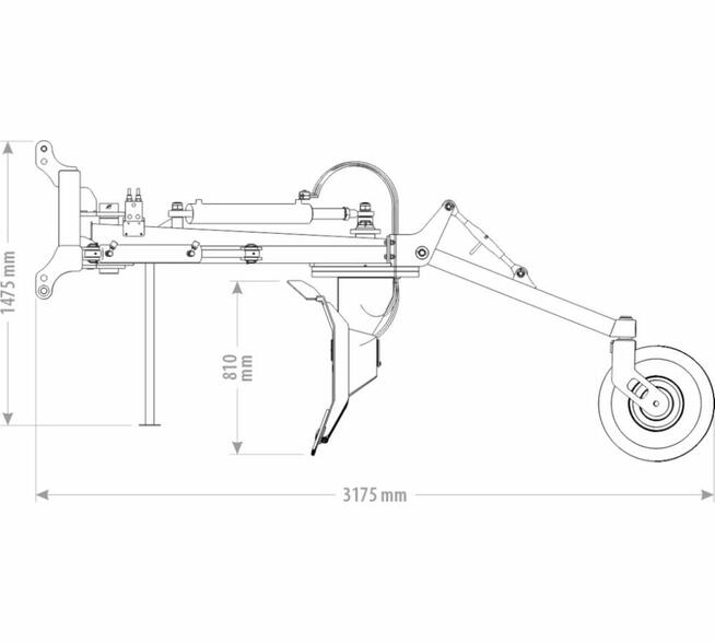ZGARNIACZ TYLNY CIĘŻKI WYCHYLNY