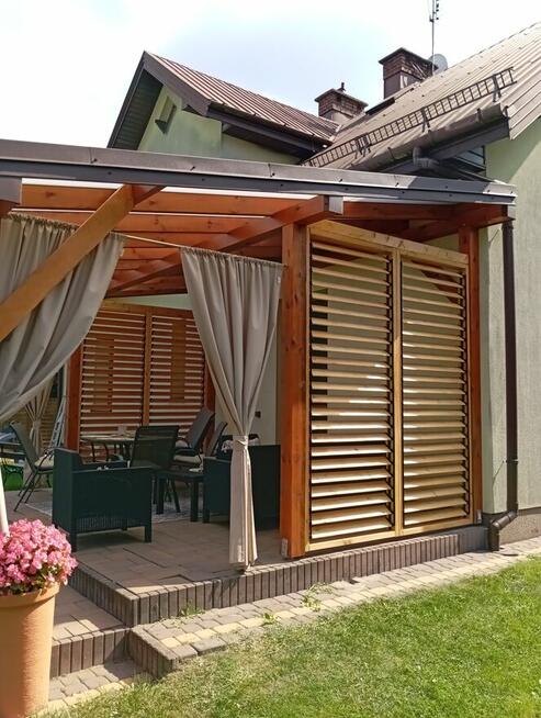 Ruchome deseczki shuttersy lamele ścianka ażurowa