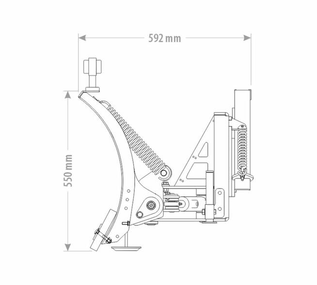 PŁUG ŚNIEŻNY DO ŚNIEGU KOMUNALNY PROSTY