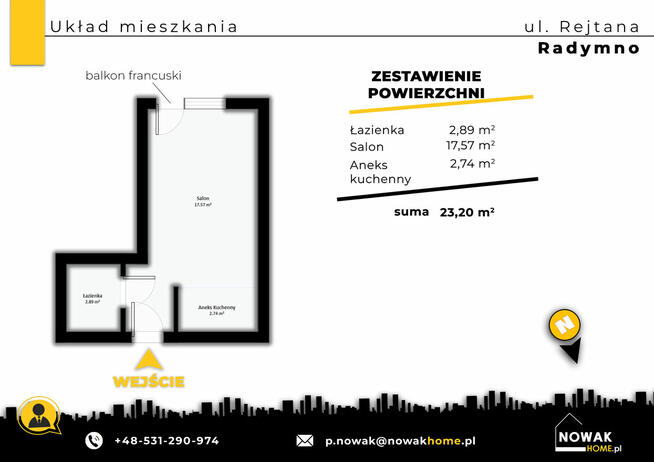 Sprzedam kawalerkę w centrum na parterze/ Radymno