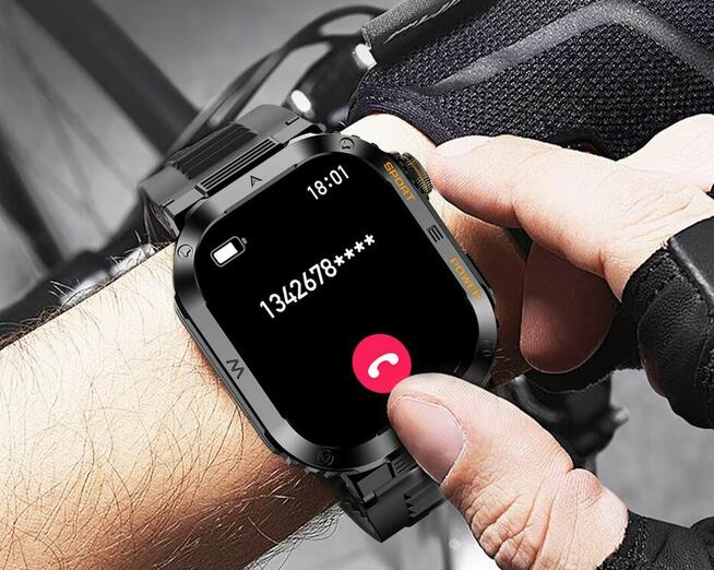 NOW- Zegarek sportowy SmartWatch dla mężczyzn Wodoodporny