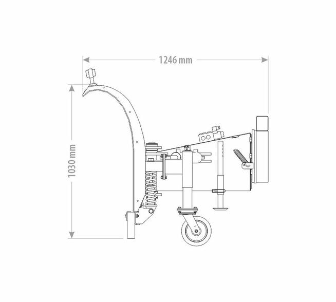 PŁUG ŚNIEŻNY DO ŚNIEGU CIĘŻKI PROSTY