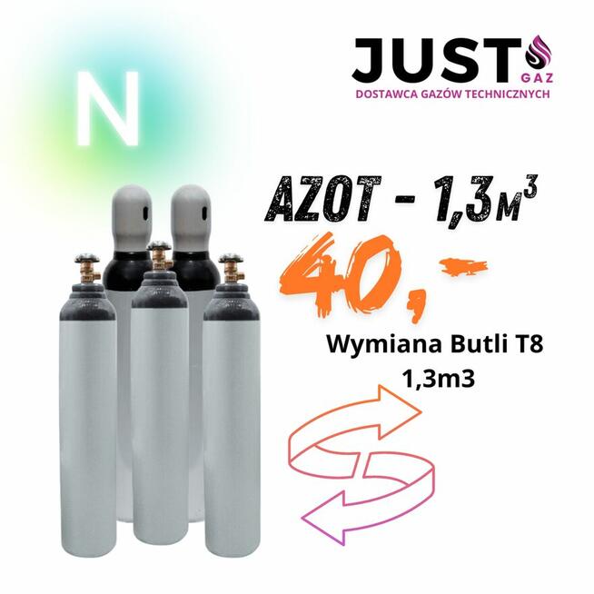 Azot T8 150 bar, gaz do klimatyzacji