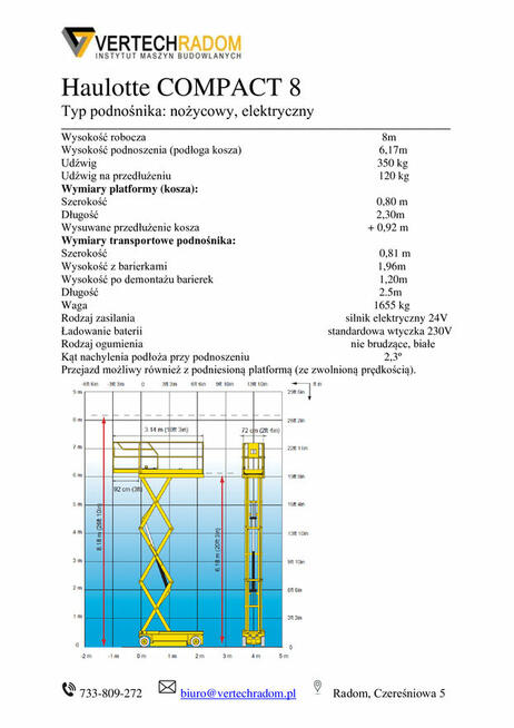 wynajem podnośniki spalinowe, elektryczne