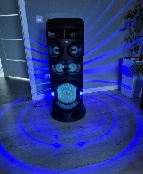 Nagłośnienie głośnik kolumna mobilna bluetooth oświetlenie