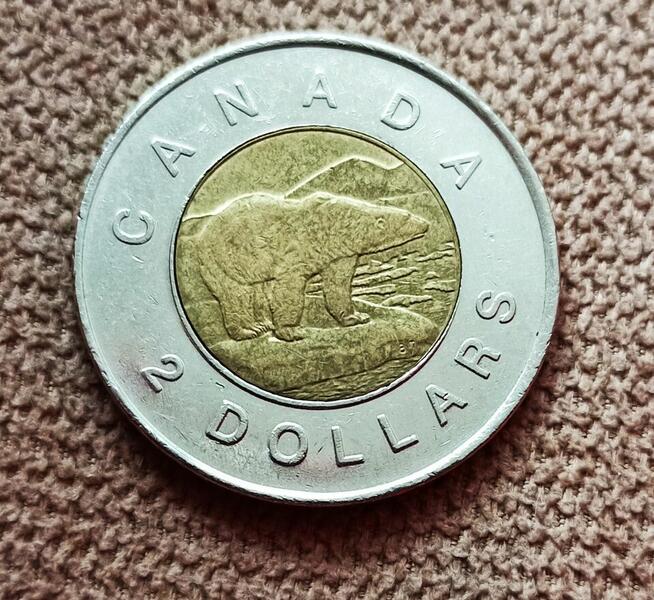 2 $ kanadyjskie 1996 r.