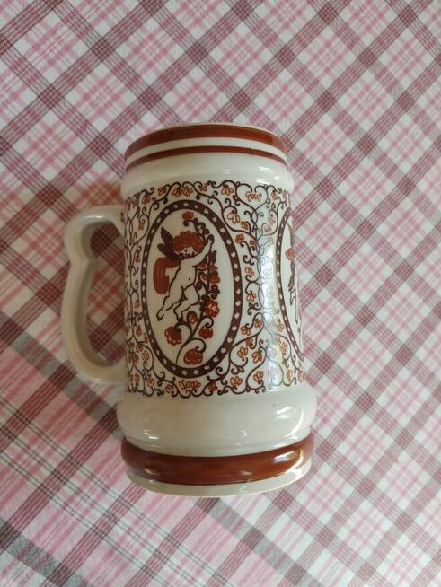Kufel porcelanowy z aniołkami - Bogucice