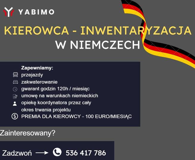 INWENTARYZACJA NIEMCY 2024. Kierowca - pracownik