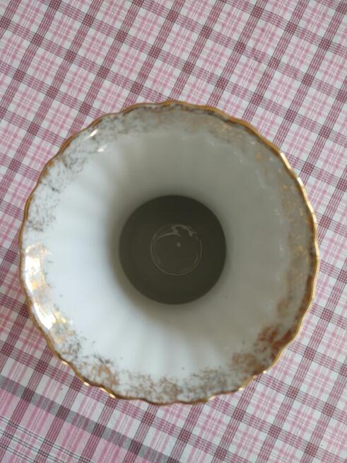 Wazon w kwiaty, złocony - Made in Poland „Chodzież”