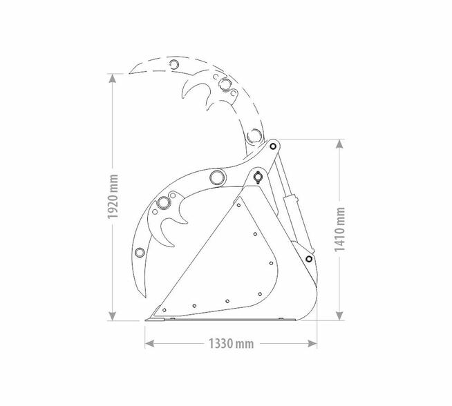 SZUFLOKROKODYL SZUFLA Z DOCISKIEM GOLIAT TELESKOPOWA