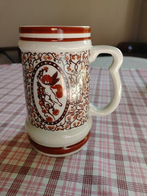 Kufel porcelanowy z aniołkami - Bogucice