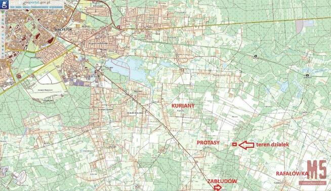Działka budowlana Protasy gm. Zabłudów