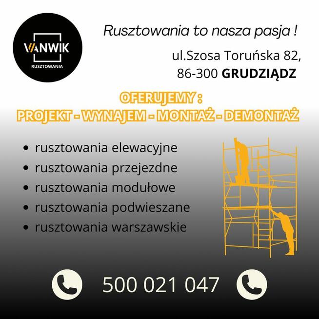 Wynajem rusztowań