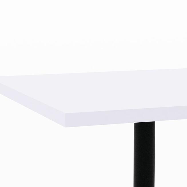 Stolik do biura, kawiarni, salonu, domu: 70x70 biały alaska