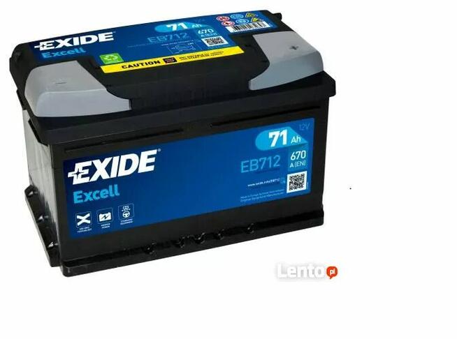 Akumulator Exide Excell 71Ah 670A Dowozy Białystok