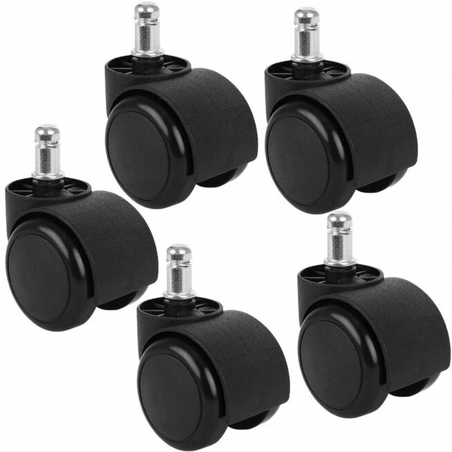 Kółka do foteli /krzeseł biurowych 5szt z hamulcem