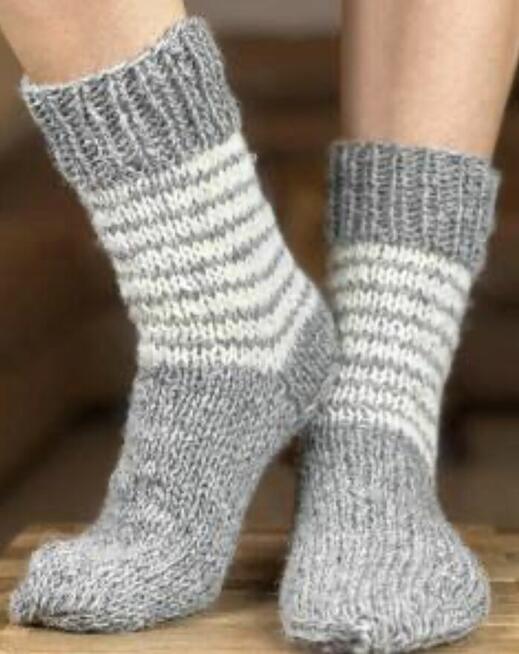 Wełniane skarpety z owczej skóry