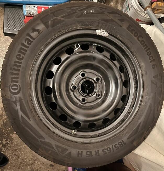Koła 5x100 R15 185 65 Continental letnie 5 tyś przebieg