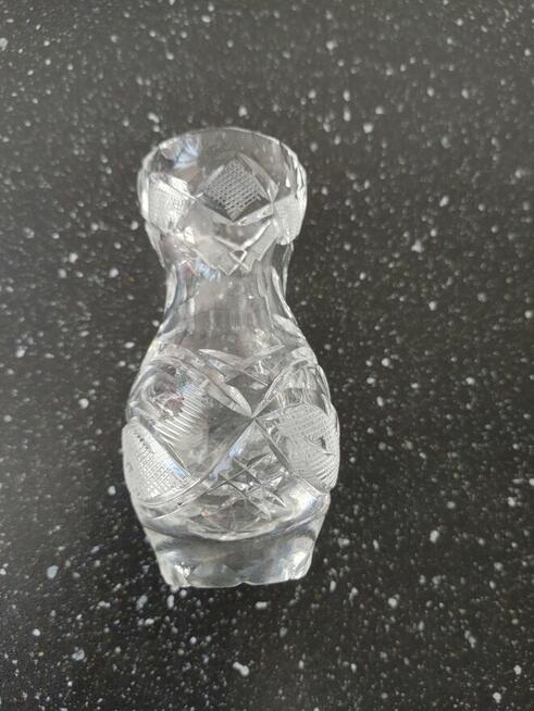 Wazonik kryształowy - wysokość 11 cm – PRL
