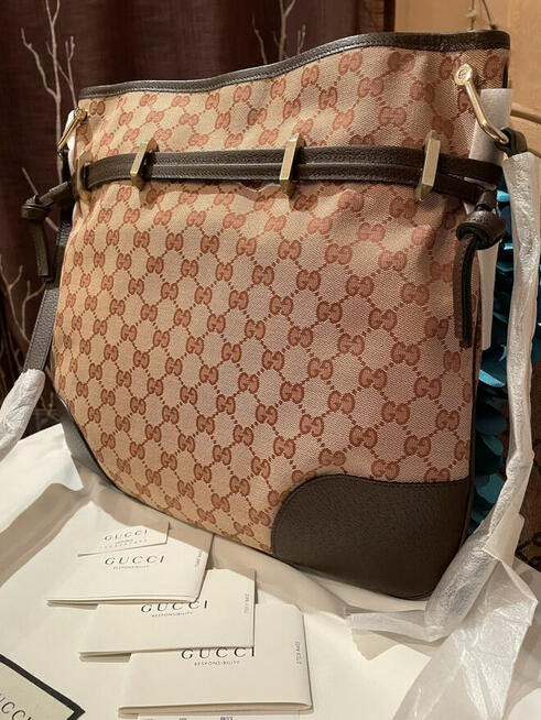 Torebka Damska Gucci Horsebit 1955 GG Supreme - Nowa z Metka