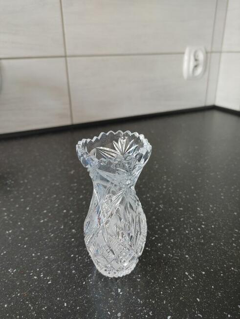 Wazonik kryształowy - wys.13,5 cm – PRL