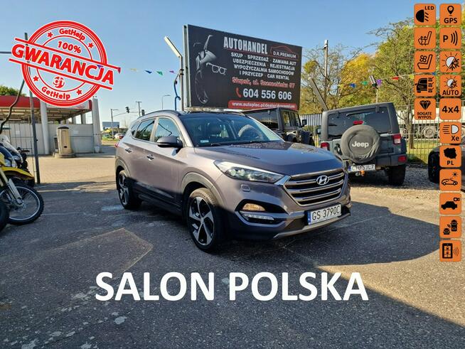 Hyundai Tucson 2.0 CDTI 185 KM, 4x4, Kamera, Bluetooth, Navi, LED, Xenon, Skóra, FULL