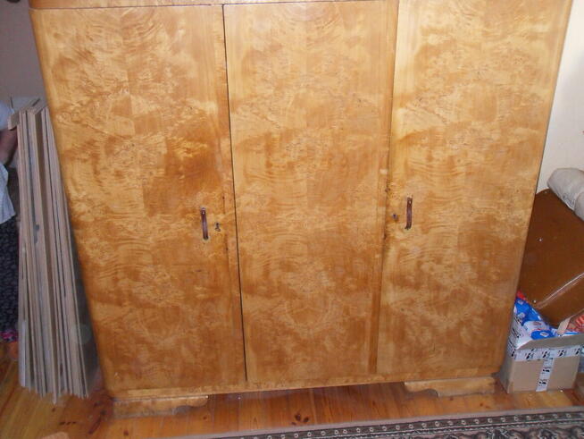 Szafa trzydrzwiowa złota brzoza lata 50