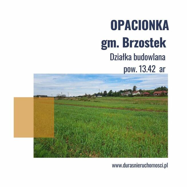 OPACIONKA gm. Brzostek działka budowlana 13 ar