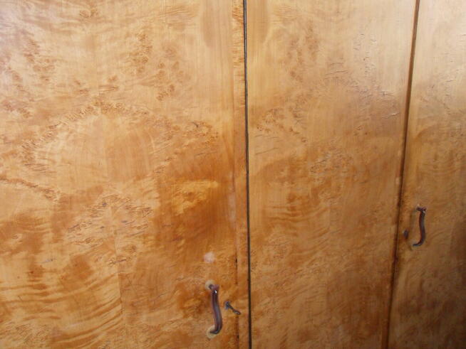 Szafa trzydrzwiowa złota brzoza lata 50