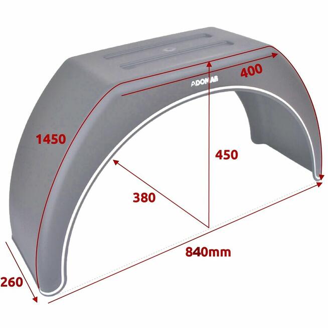 Błotnik tylne Nadkole tył Ducato Boxer Jumper Master Movano