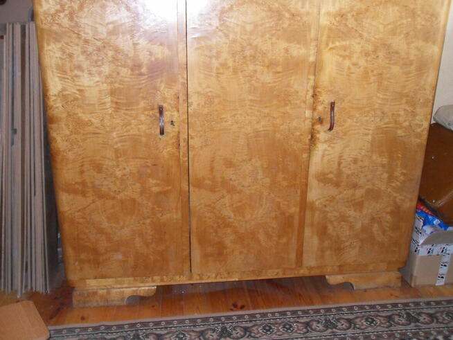 Szafa trzydrzwiowa złota brzoza lata 50