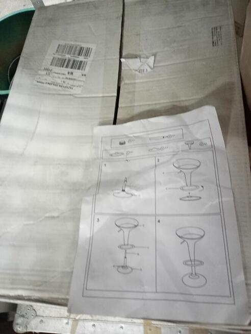 Hoker biały hokery do baru kuchni jadalni