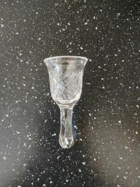Kieliszek kryształowy na imprezę tzw. „kulawka” – okres PRL