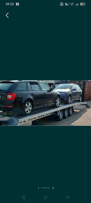 LAWETA na 2 auta 8,5x2,15 WCIĄGARKA BUS ROLKI przyczepa mini