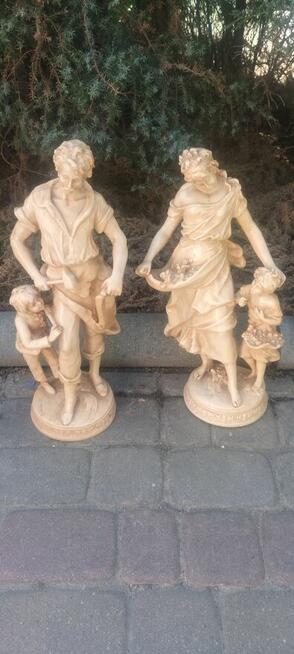 Figury kobiety -mezczyzna wykonane z masy