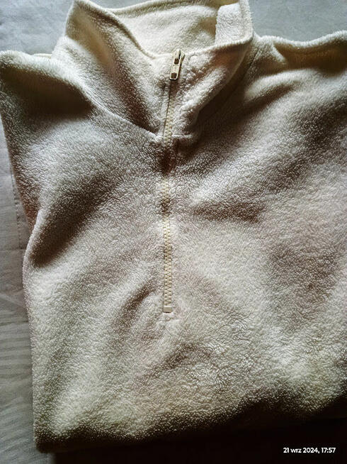 Biały polar, rozmiar M